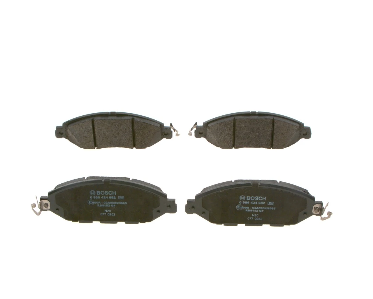 Compre 0986424682 Bosch Sapatas do freio dianteiras de disco
