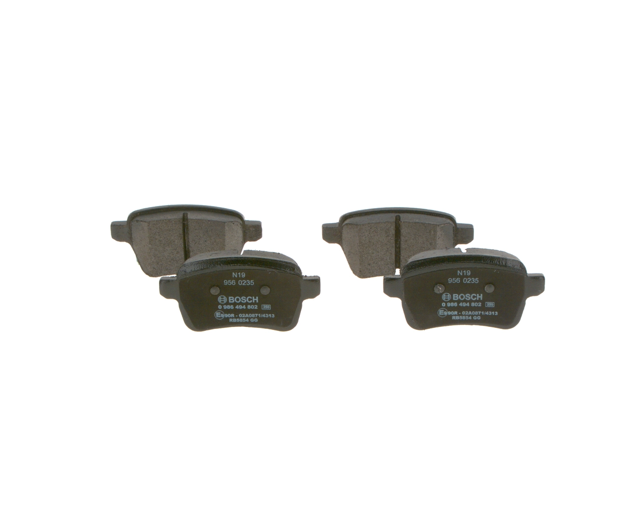 0986494802 Bosch Sapatas do freio traseiras de disco