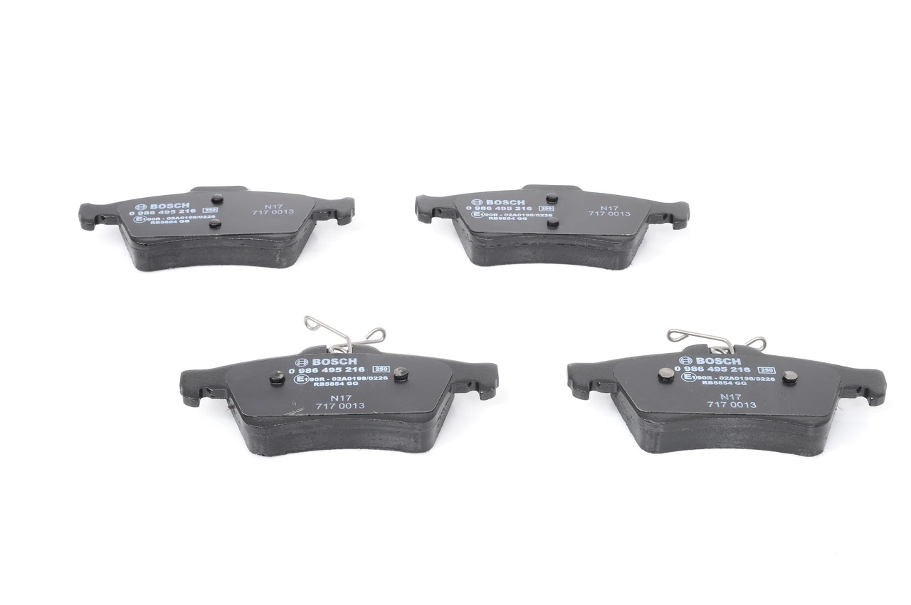 0986495216 Bosch Sapatas do freio traseiras de disco