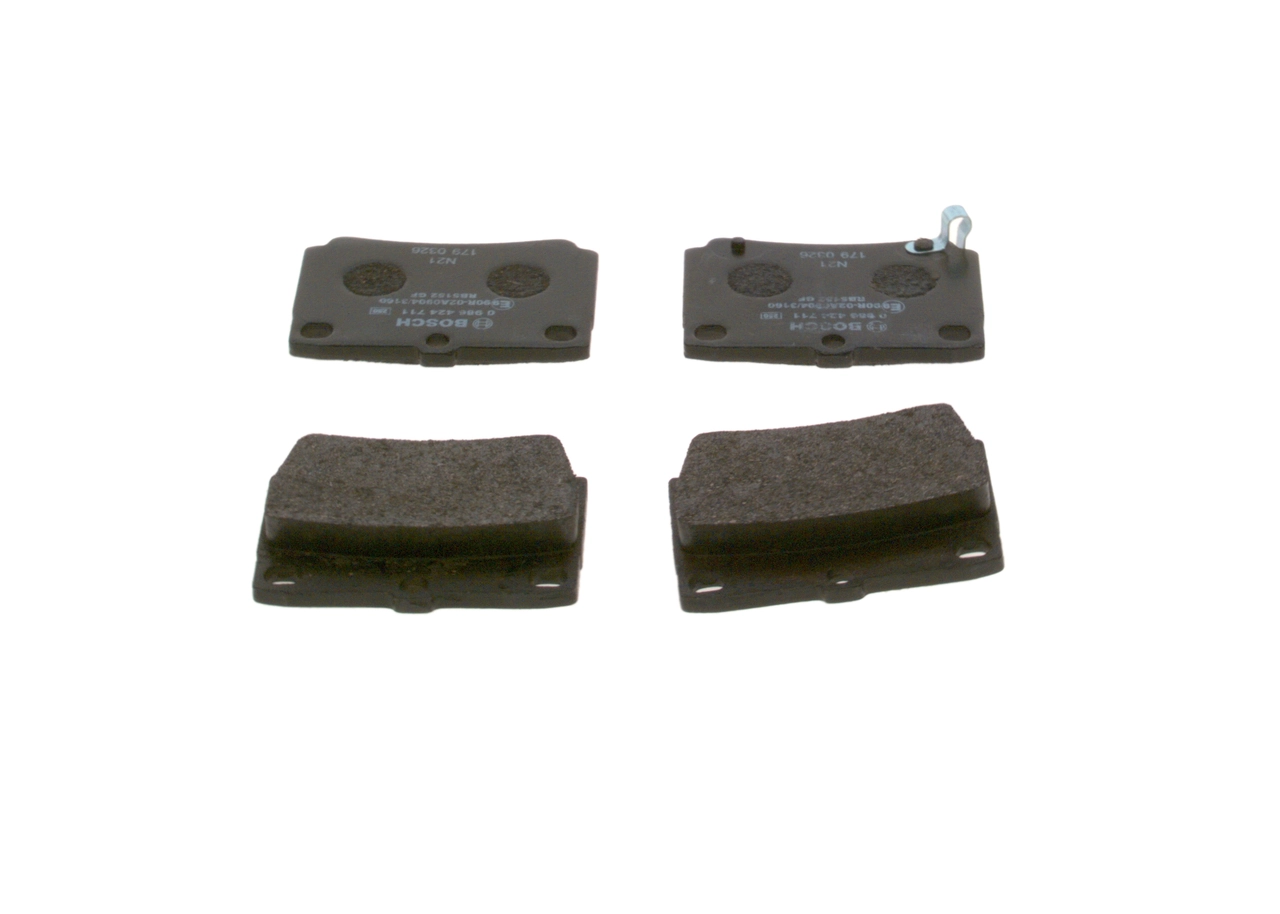 0986424711 Bosch Sapatas do freio traseiras de disco