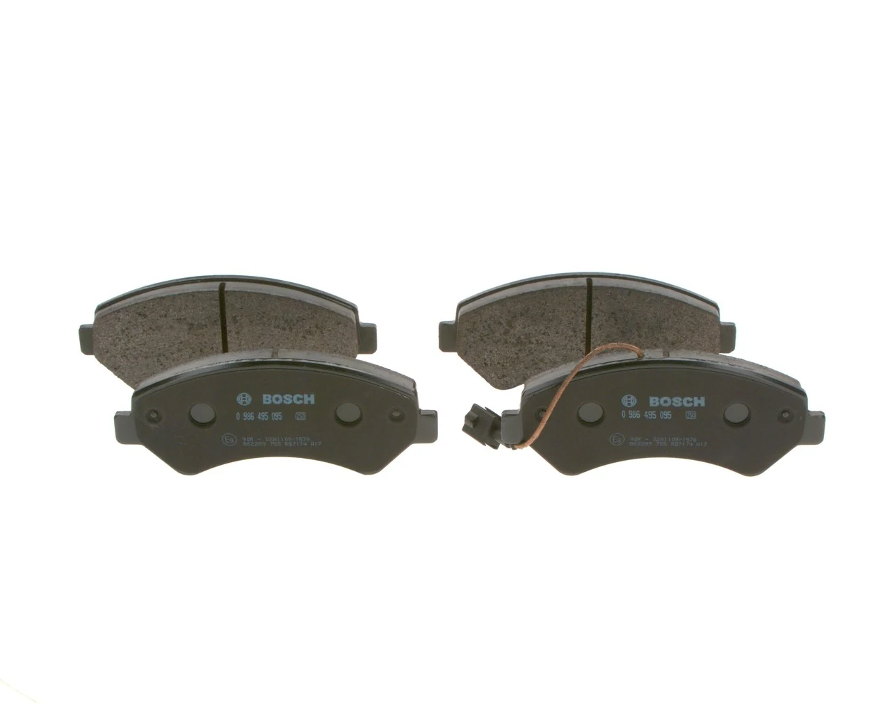 Sapatas do freio dianteiras de disco 0986495095 Bosch