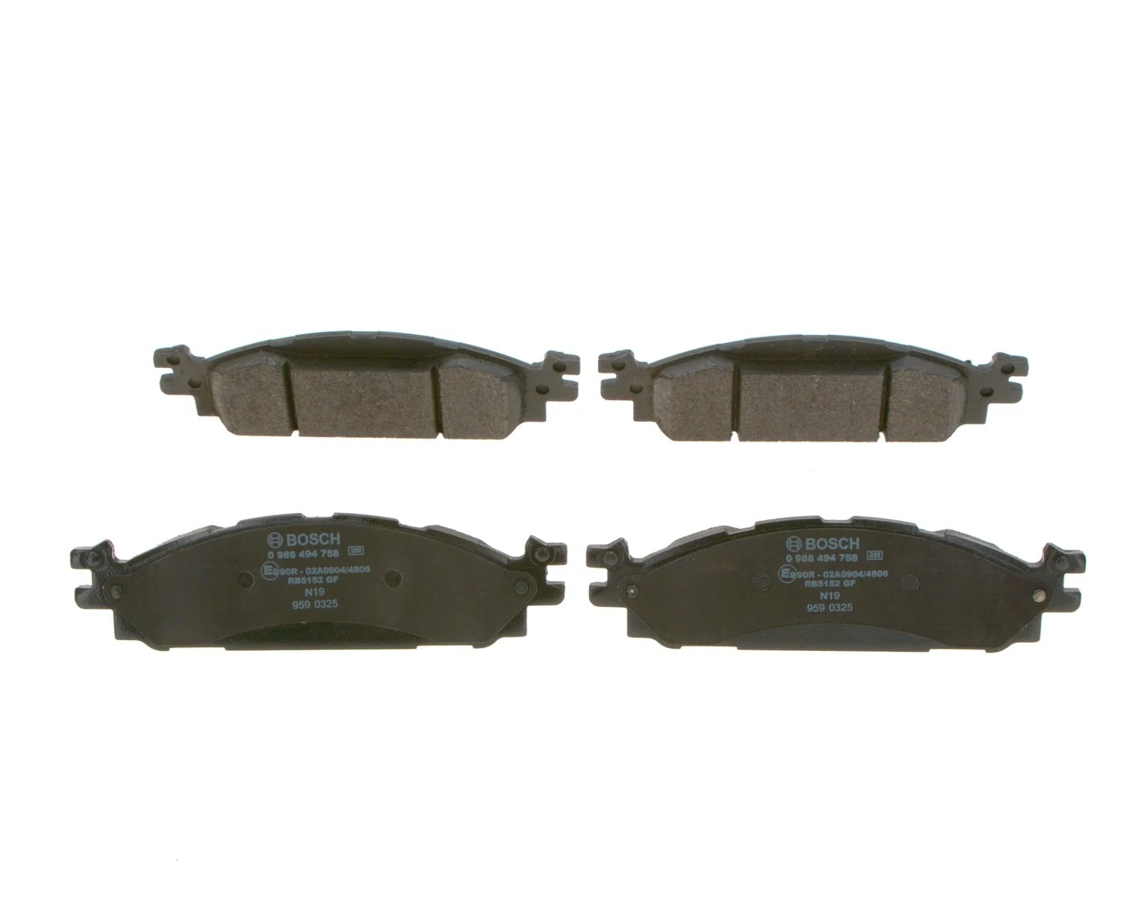 Compre 0986494758 Bosch Sapatas do freio dianteiras de disco