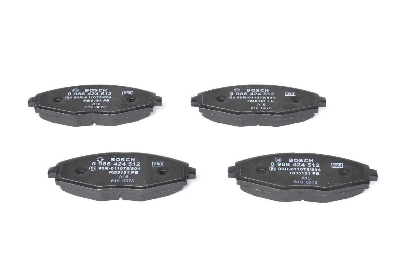 Compre 0986424512 Bosch Sapatas do freio dianteiras de disco
