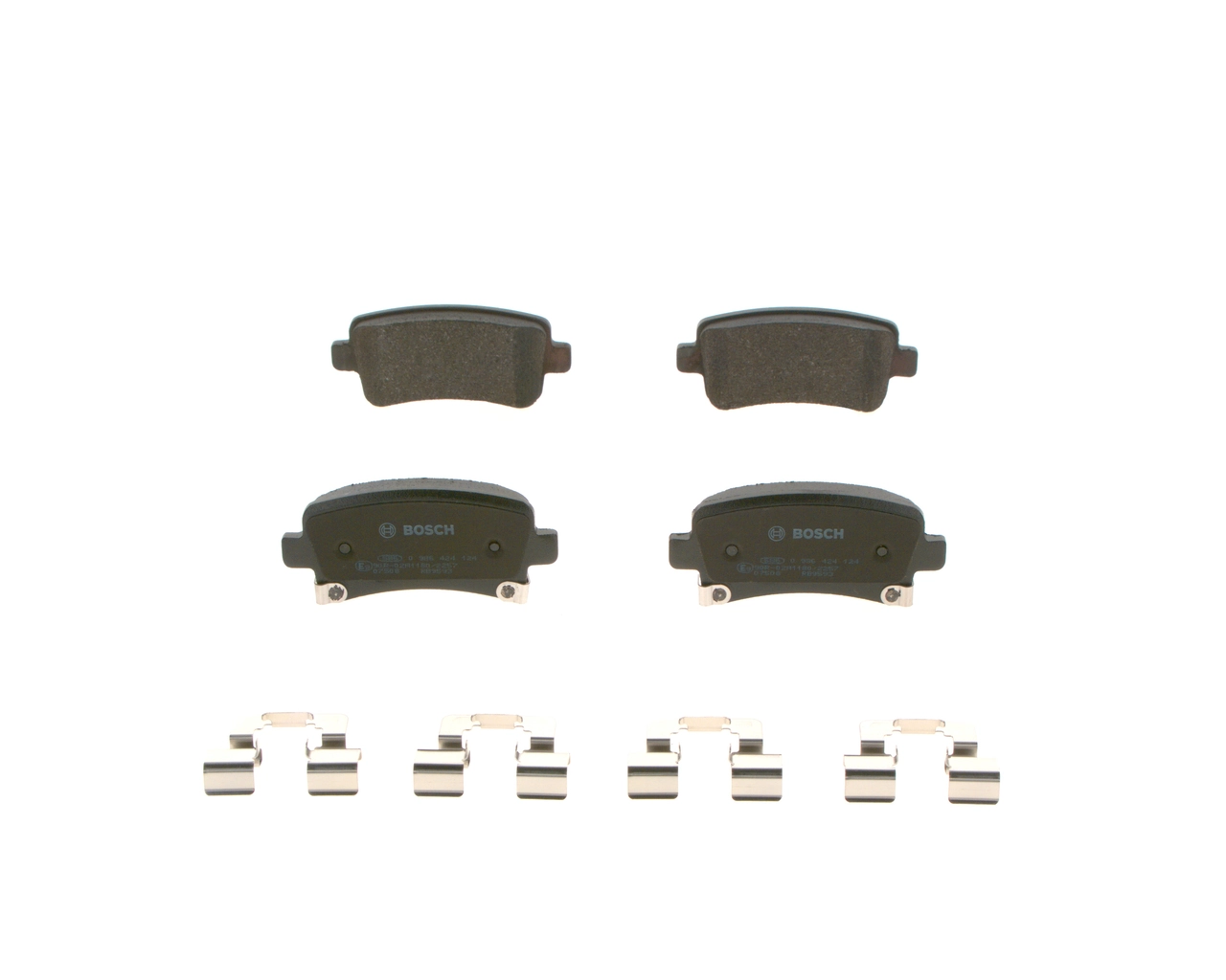 Compre 0986424124 Bosch Sapatas do freio traseiras de disco