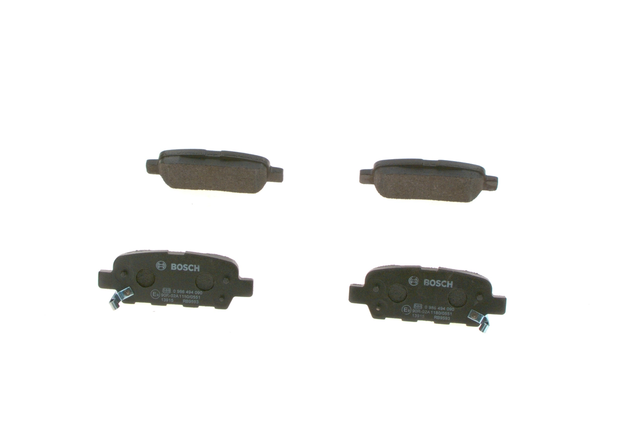 Compre 0986494090 Bosch Sapatas do freio traseiras de disco