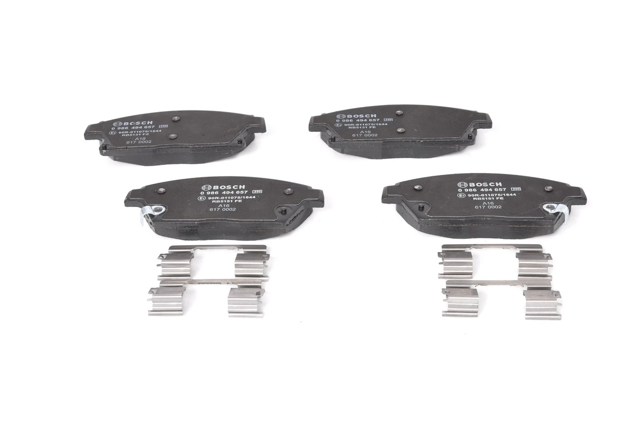 Sapatas do freio traseiras de disco 0986494657 Bosch