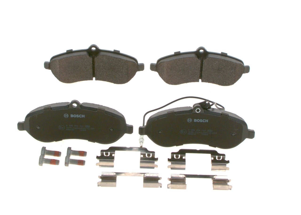 Sapatas do freio dianteiras de disco Bosch 0986494163 preço, a partir de 53,90 USD