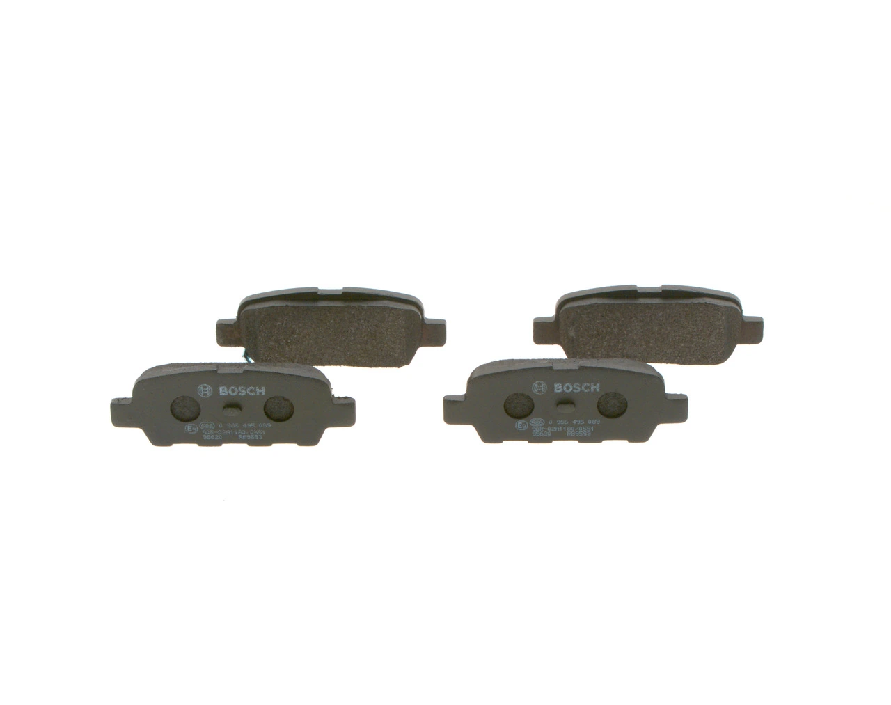 0986495089 Bosch Sapatas do freio traseiras de disco