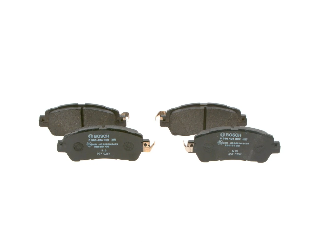 Sapatas do freio dianteiras de disco Bosch 0986494832 preço, a partir de 39,62 USD