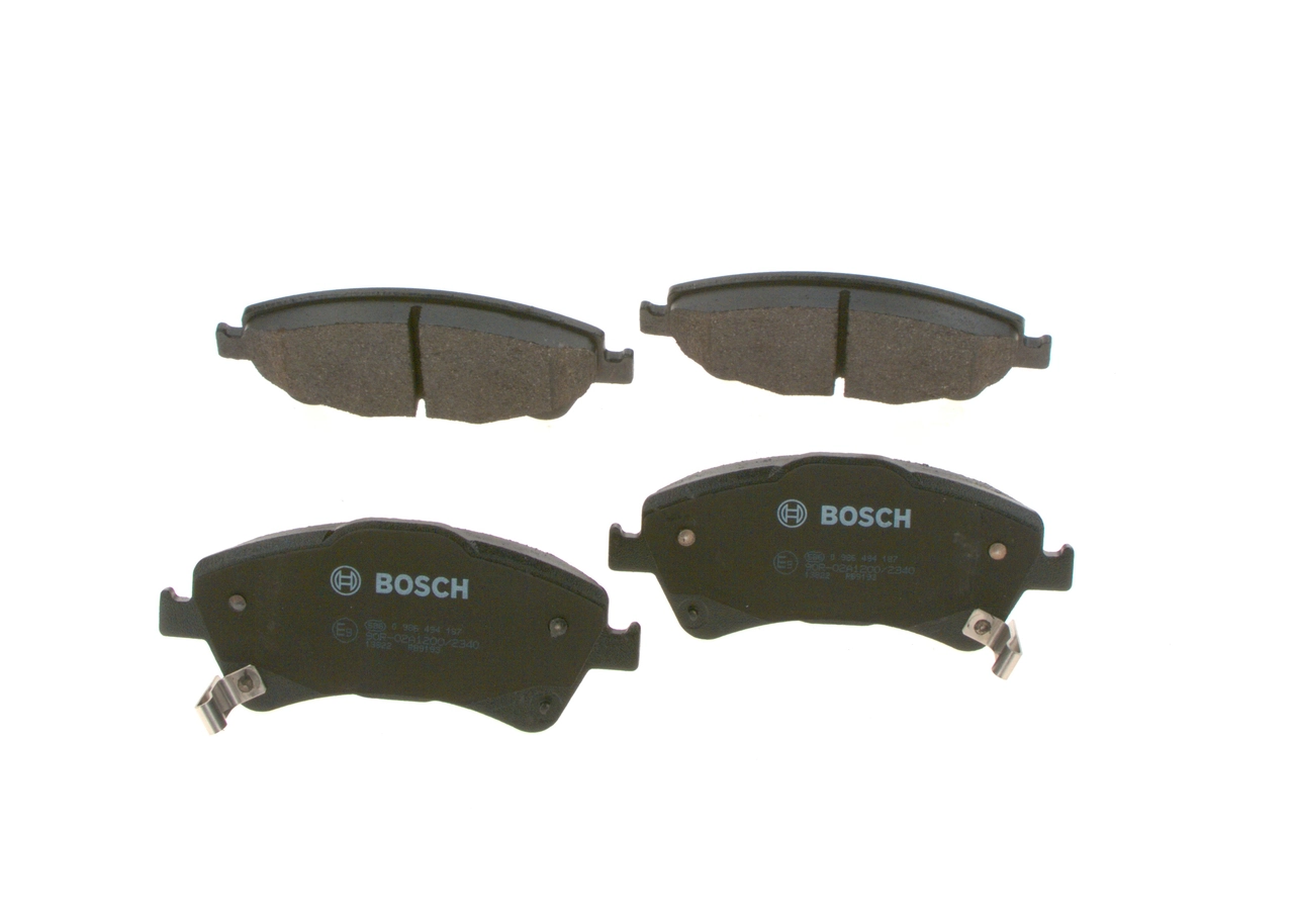 Compre 0986494187 Bosch Sapatas do freio dianteiras de disco