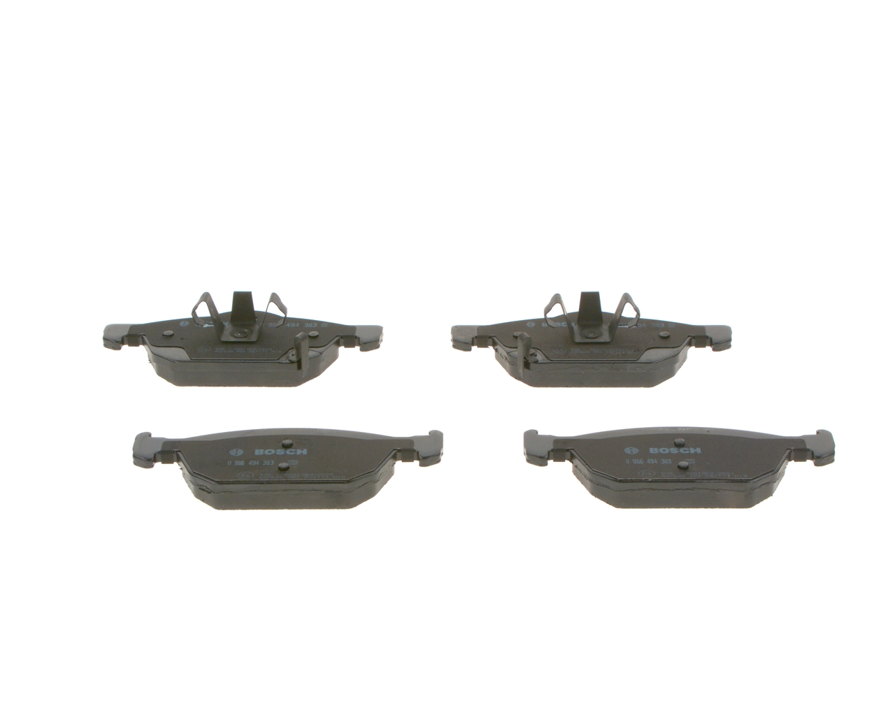 Compre 0986494383 Bosch Sapatas do freio dianteiras de disco
