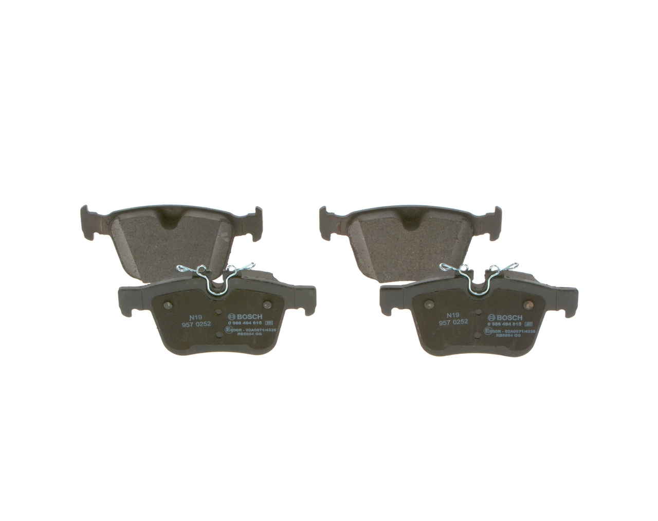 Compre 0986494819 Bosch Sapatas do freio traseiras de disco