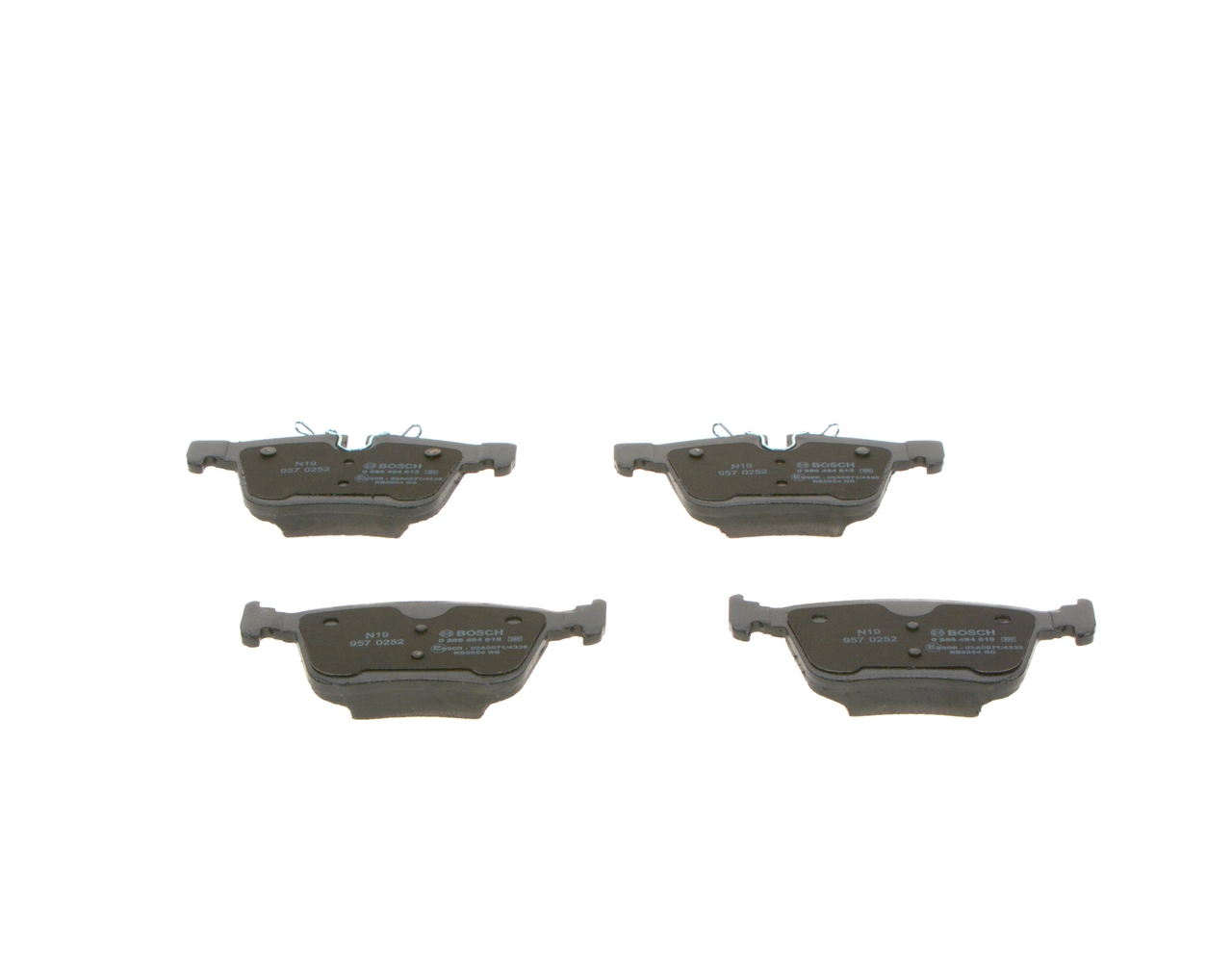 0986494819 Bosch Sapatas do freio traseiras de disco