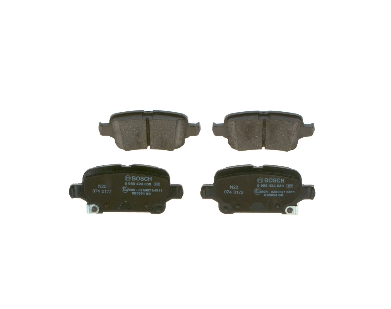 Sapatas do freio traseiras de disco Bosch 0986424839 preço, a partir de 38,02 USD