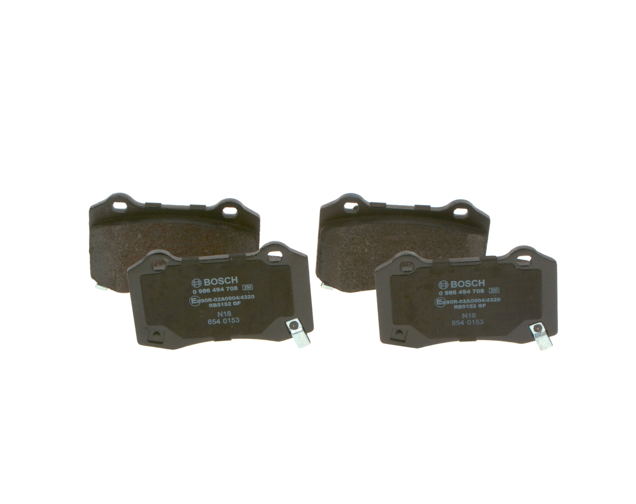 Compre 0986494708 Bosch Sapatas do freio traseiras de disco