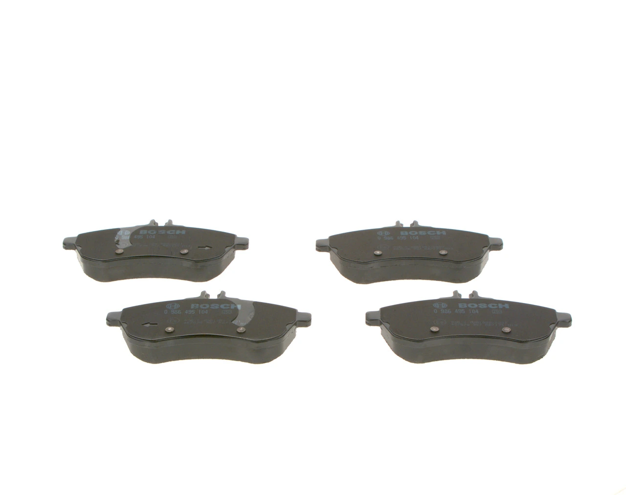 0986495104 Bosch Sapatas do freio dianteiras de disco