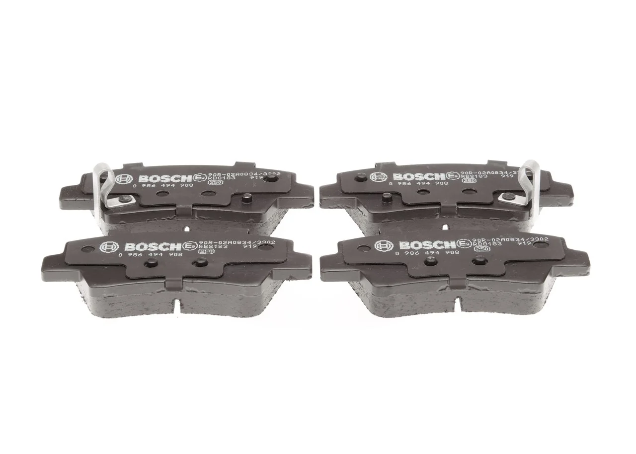 Compre 0986494908 Bosch Sapatas do freio traseiras de disco