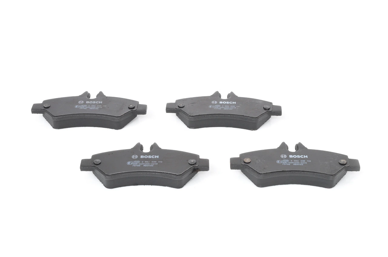 Compre 0986495100 Bosch Sapatas do freio traseiras de disco