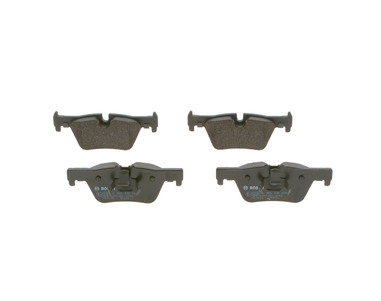 0986495289 Bosch Sapatas do freio traseiras de disco