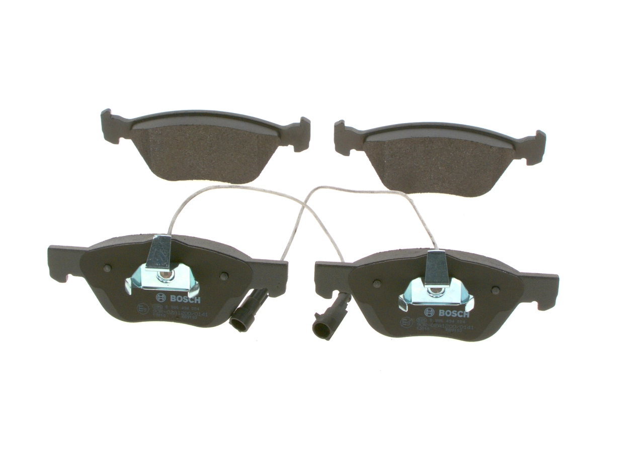 0986494004 Bosch Sapatas do freio dianteiras de disco