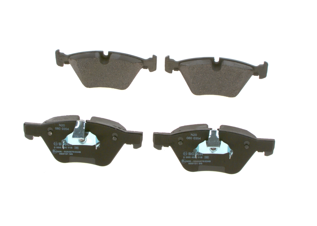 Compre 0986494118 Bosch Sapatas do freio dianteiras de disco