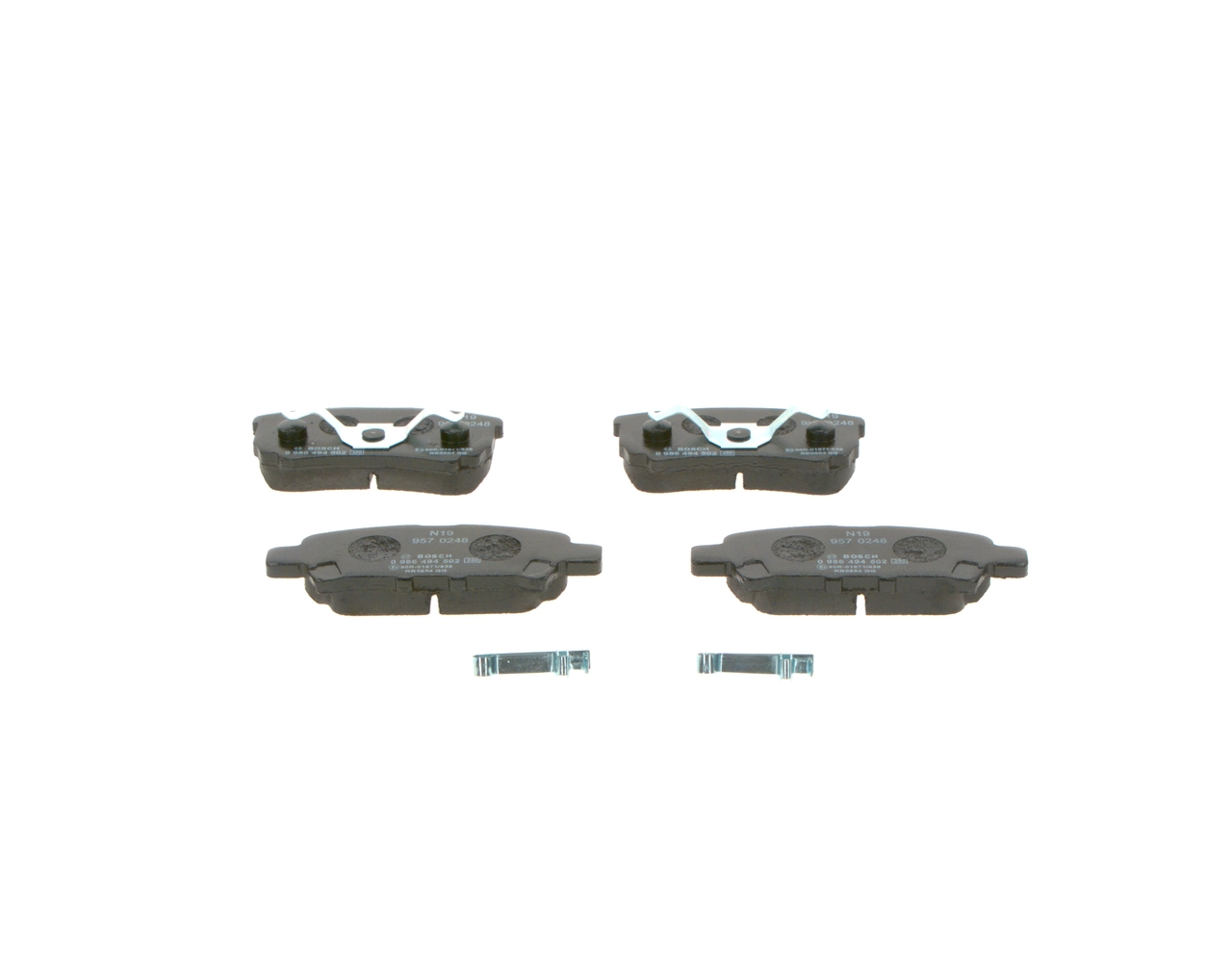0986494502 Bosch Sapatas do freio traseiras de disco
