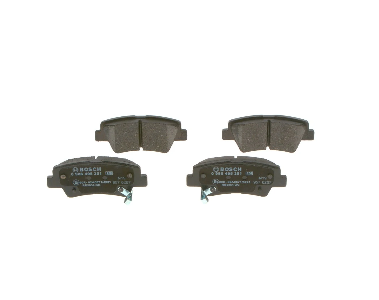 Sapatas do freio traseiras de disco Bosch 0986495351 preço, a partir de 24,33 USD