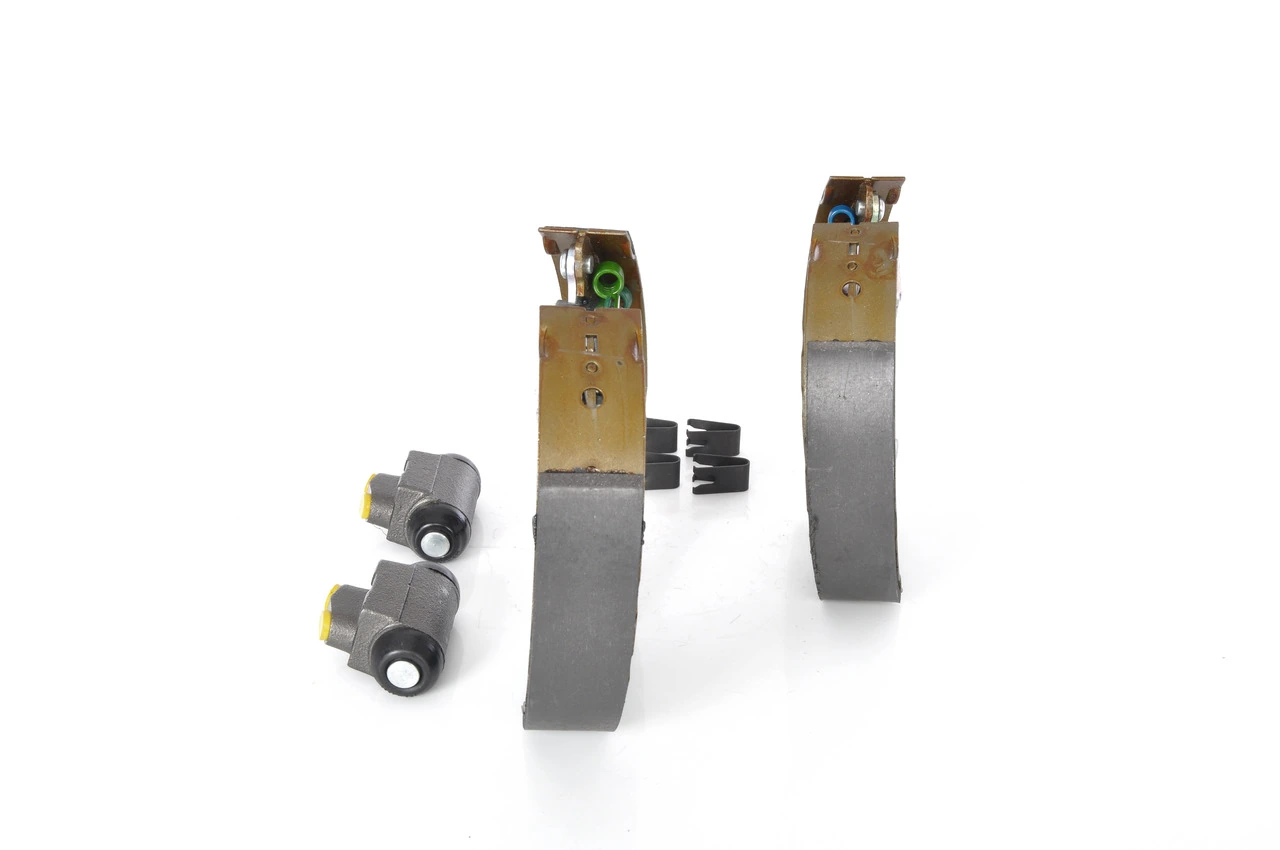 Sapatas do freio traseiras de tambor, montadas com cilindros, kit para Ford Orion III GAL