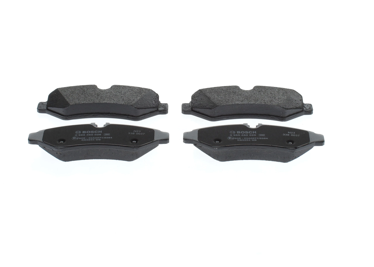 0986460026 Bosch Sapatas do freio traseiras de disco