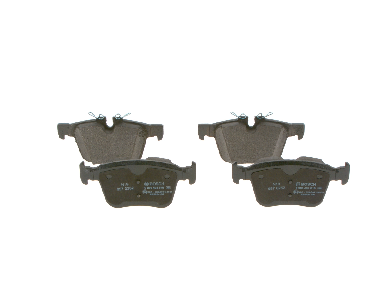 Sapatas do freio traseiras de disco Bosch 0986494819 preço, a partir de 32,05 USD