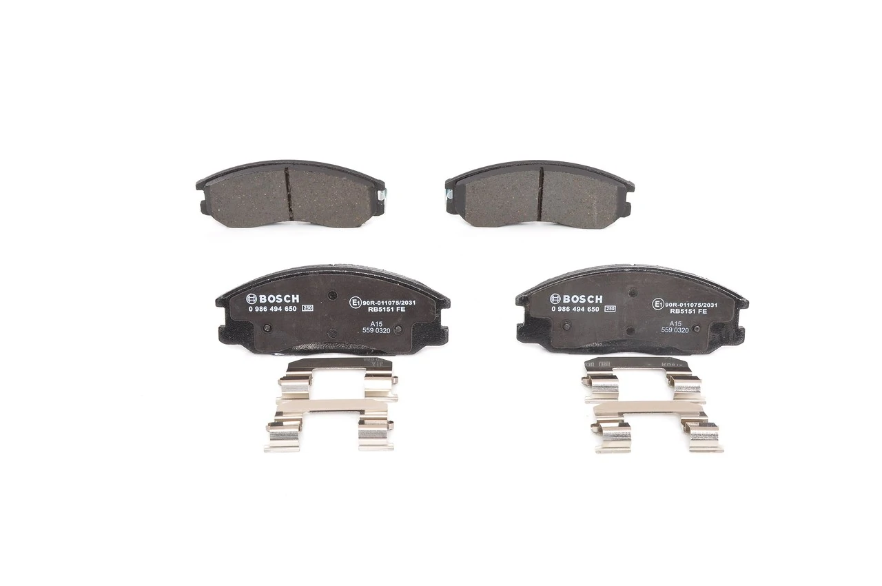 Compre 0986494650 Bosch Sapatas do freio dianteiras de disco