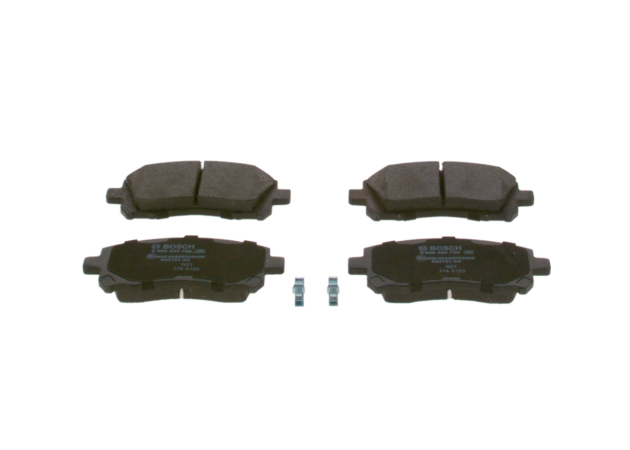 Compre 0986424700 Bosch Sapatas do freio dianteiras de disco