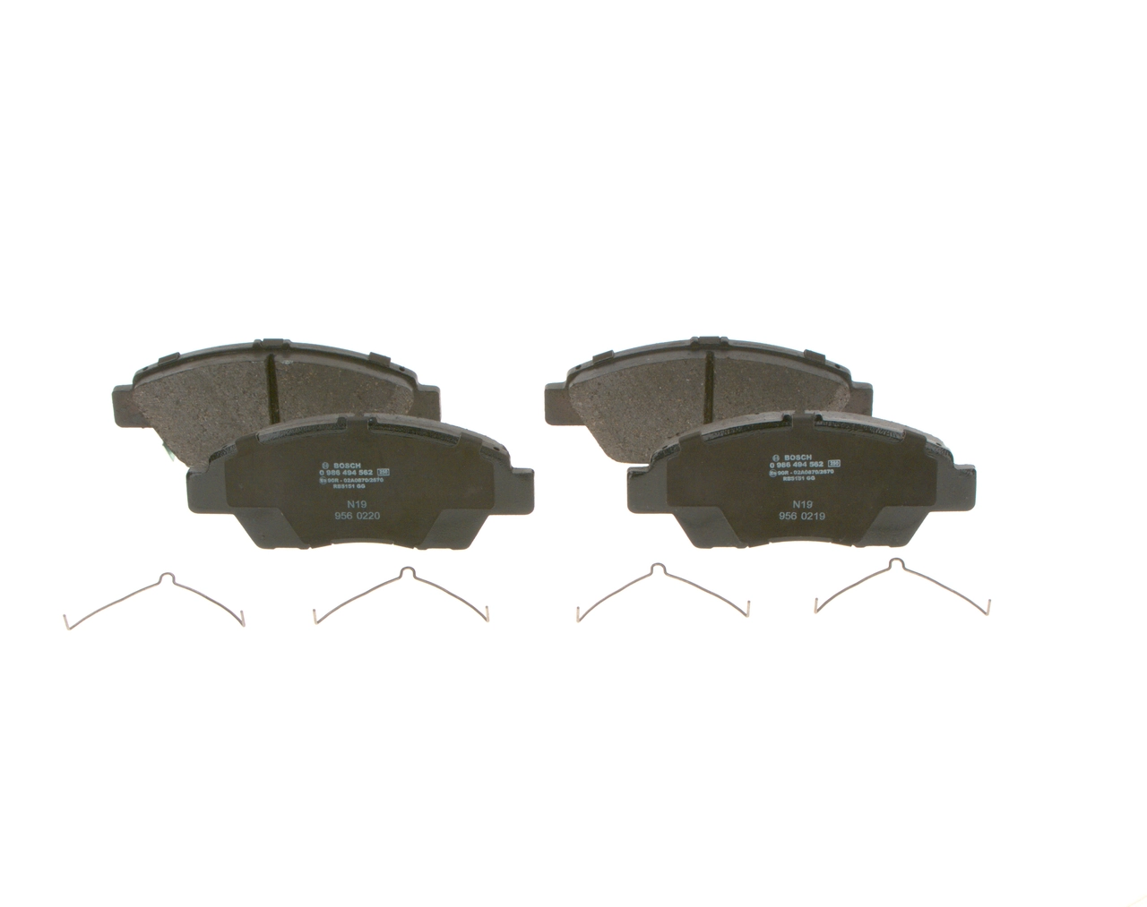 Compre 0986494562 Bosch Sapatas do freio dianteiras de disco