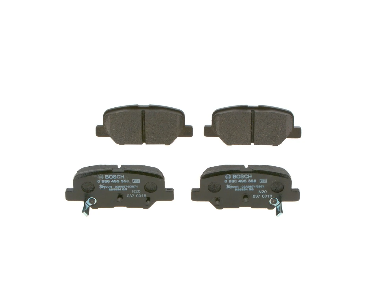 Compre 0986495358 Bosch Sapatas do freio traseiras de disco