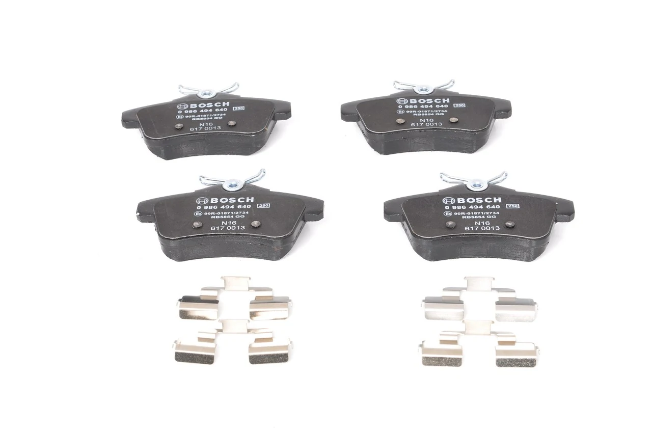 Sapatas do freio traseiras de disco 0986494640 Bosch