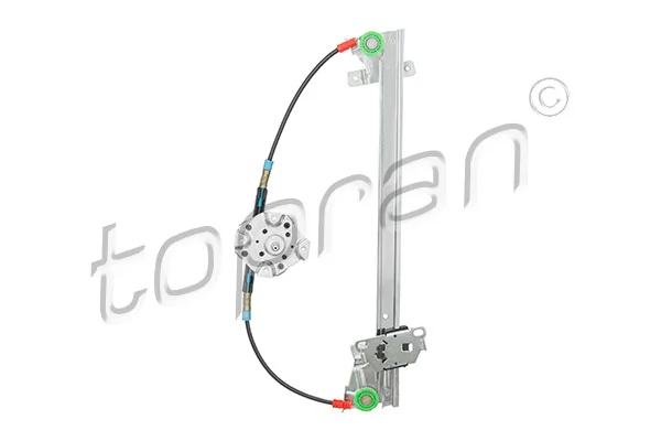 90186593 Peugeot/Citroen Mecanismo de acionamento de vidro da porta dianteira esquerda
