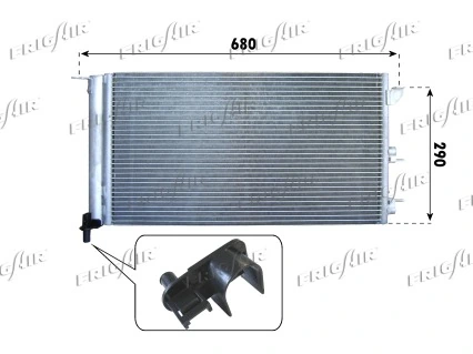 Radiador de aparelho de ar condicionado Fiat Panda II 169A ao melhor preço