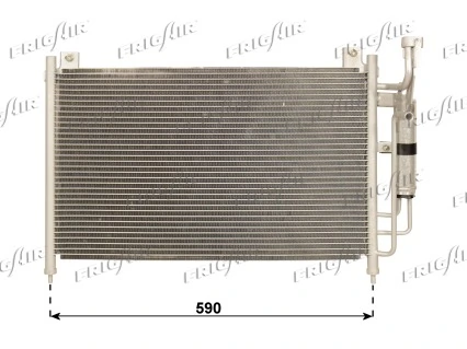 Radiador de aparelho de ar condicionado para Mazda 2 DE