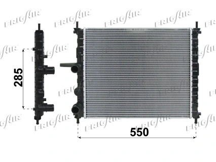 Radiador de esfriamento de motor para Fiat Bravo 182