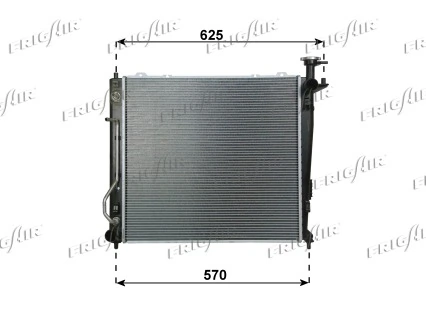 Radiador de esfriamento de motor para KIA Sorento XM