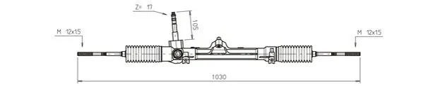 Cremalheira da direção para Fiat Punto I 176