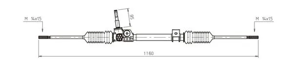 Cremalheira da direção para Renault Twingo C06