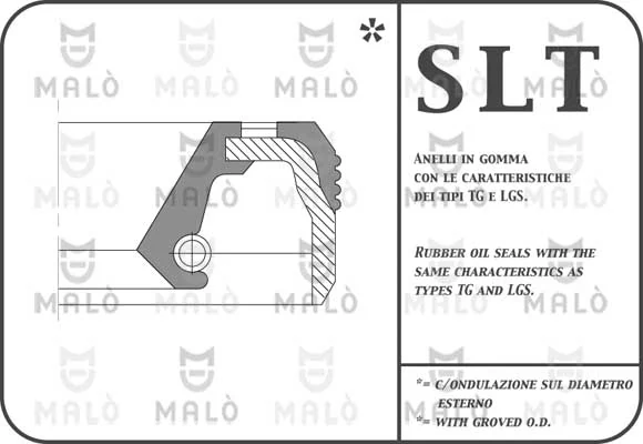Vedação dianteira de cambota de motor P7745501 Glaser