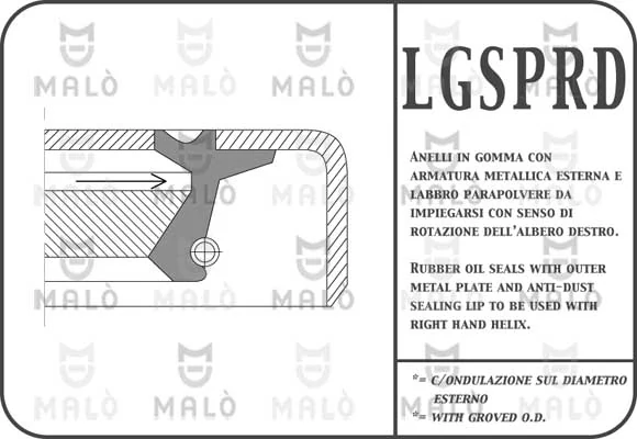 Vedação dianteira de cambota de motor Glaser P7608501 preço, a partir de 12,44 USD