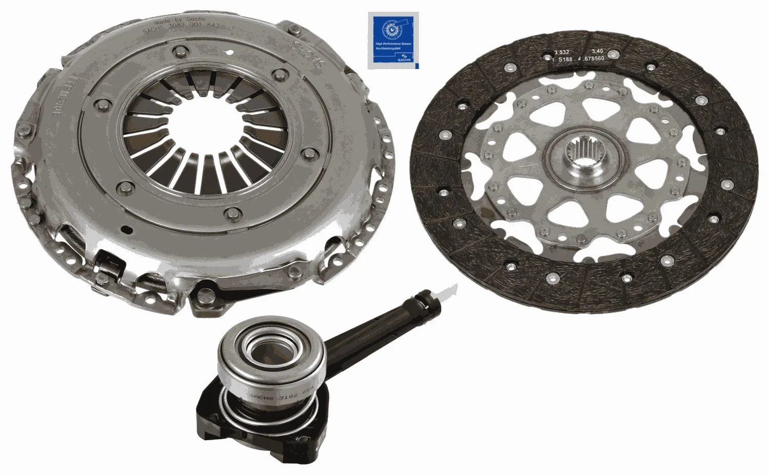 Compre 624321934 INA Kit de embraiagem (3 peças)
