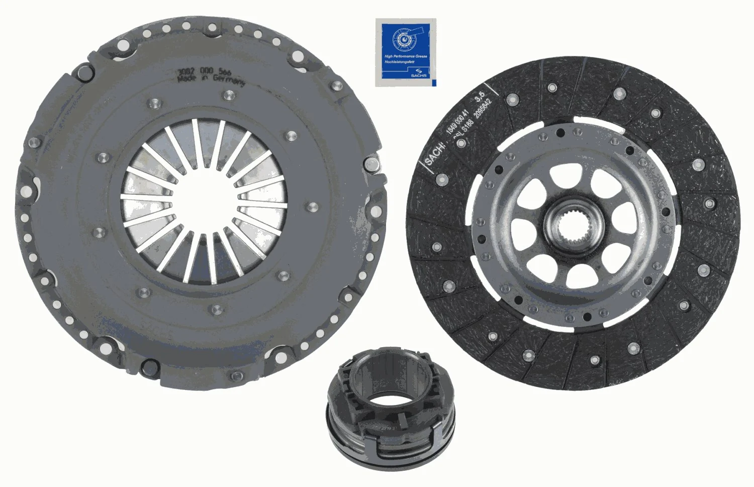 624304500 INA Kit de embraiagem (3 peças)