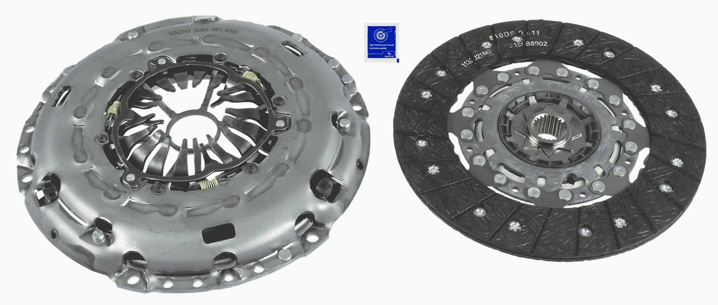 Kit de embraiagem (3 peças) 55580000 Peugeot/Citroen