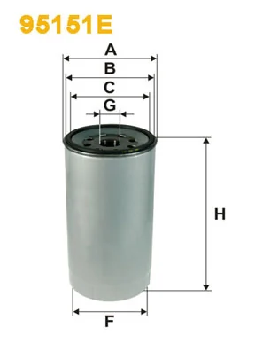 Filtro de combustível 05825010 Bomag