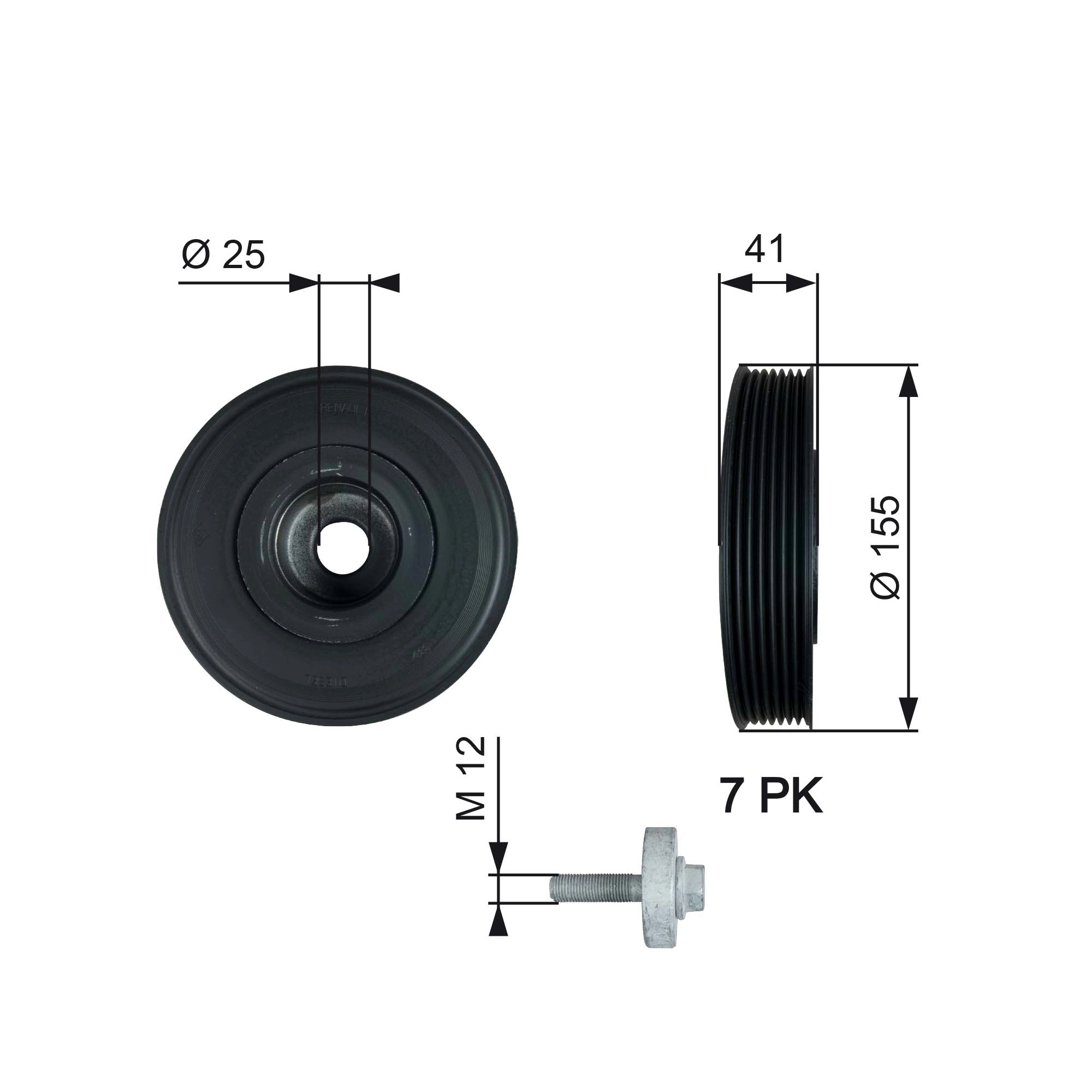 Polia de cambota para Nissan Primera  P12