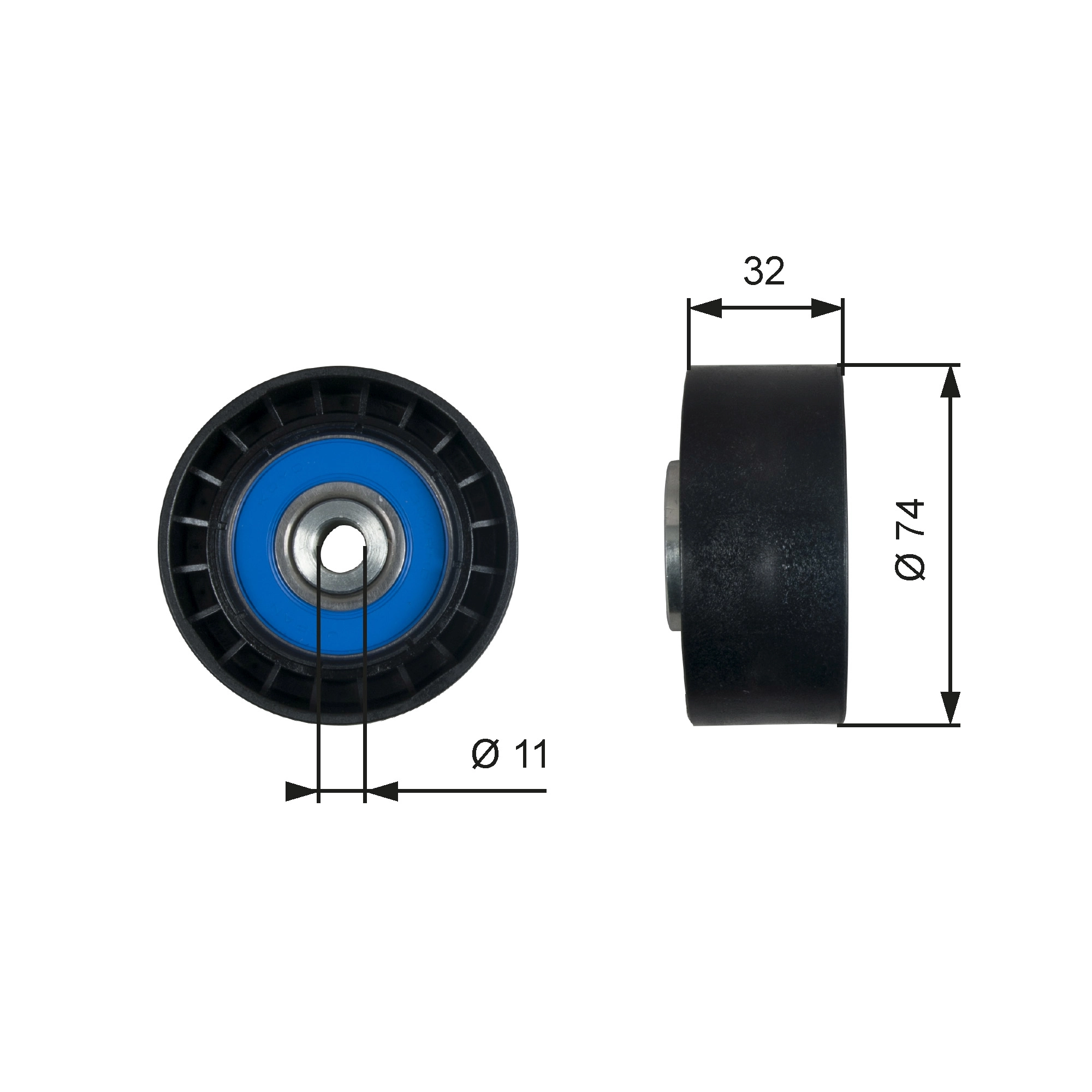 Rolo parasita da correia de transmissão Scania 1512749 preço, a partir de 28,67 USD